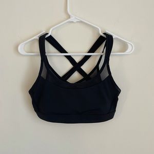 Lululemon // black mesh bra